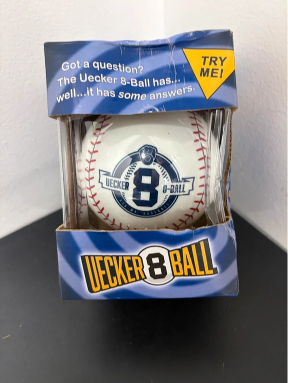 Milwaukee Brewers Bob Uecker Magic 8-Ball - Original Box SGA 2017